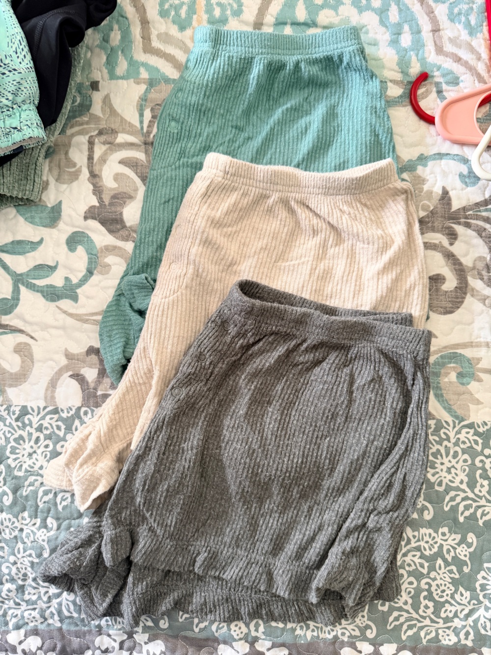 Auden Ribbed Pajama Pants Set of 3